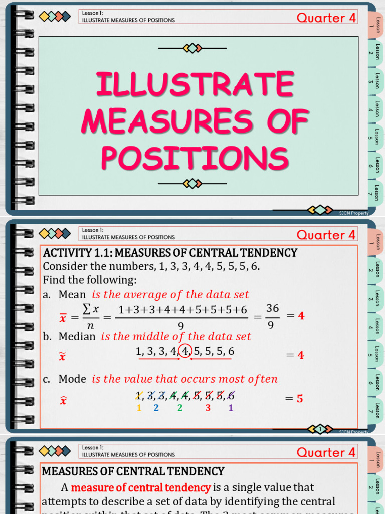 G10M L1 Illustrate Measures of Positions | PDF | Quartile | Percentile