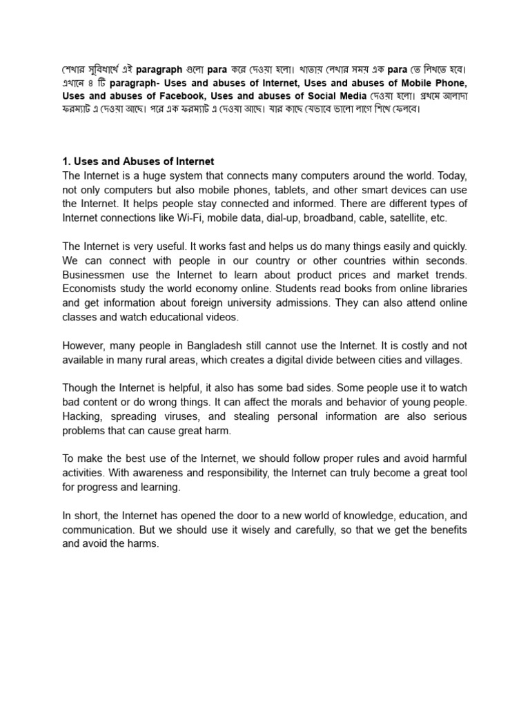 Uses and Abuses of Social Media | PDF | Social Media | Popular Culture ...