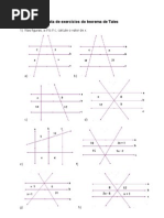 Exercícios Geometria 9º Ano