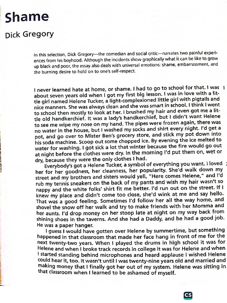 Story (Shame) | PDF