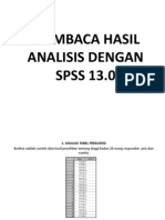 Membaca Hasil Analisis Dengan Spss