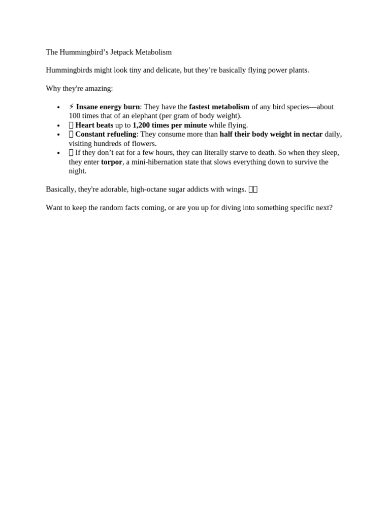 3 The Hummingbird | PDF