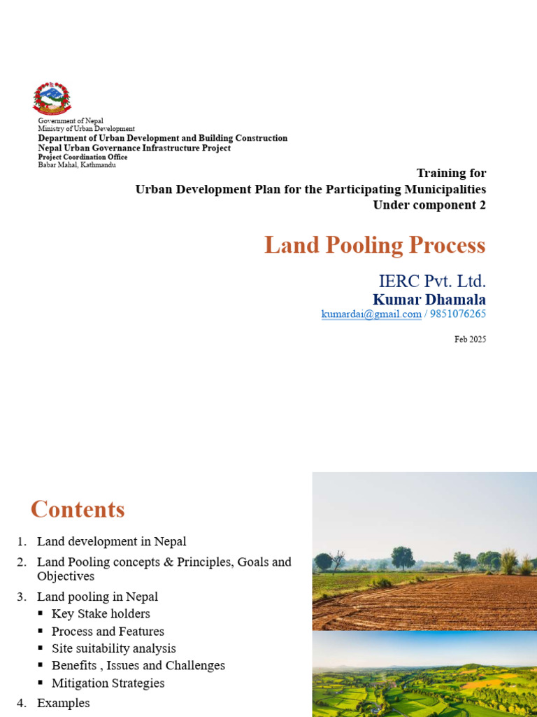 Land Pooling Strategies in Nepal | PDF | Governance | Infrastructure
