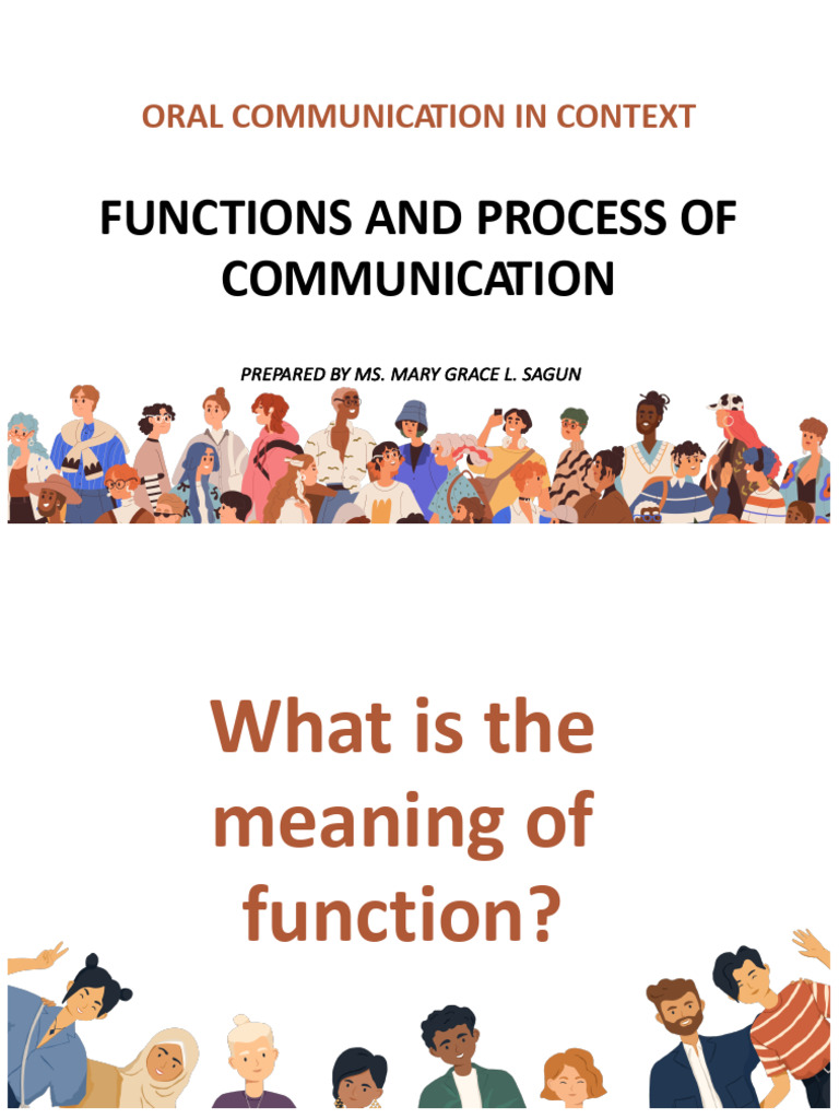 Functions and Purpose of Communication Repaired | PDF | Communication ...