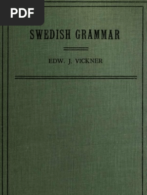 A Brief Swedish Grammar  PDF  Tone (Linguistics)  Grammatical 