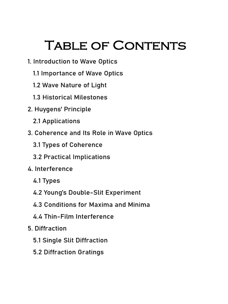 Understanding Wave Optics Principles | PDF | Coherence (Physics) | Optics