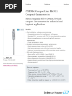 Endress-Hauser iTHERM TM411 EN | PDF | Pipe (Fluid Conveyance) | Metrology