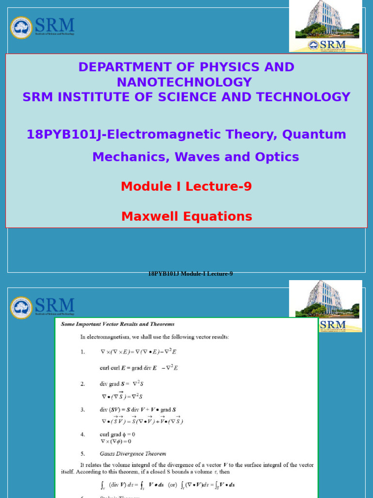 Maxwell's Equations Overview | PDF