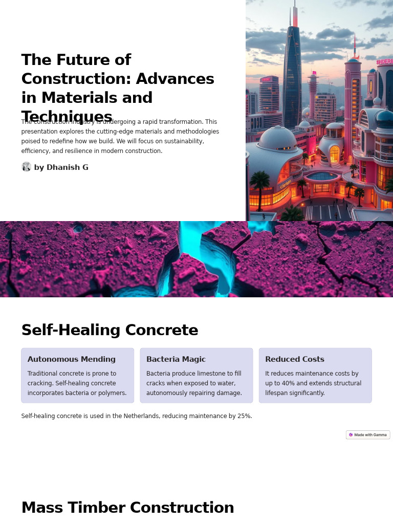 Future Innovations in Construction Materials | PDF | Concrete ...