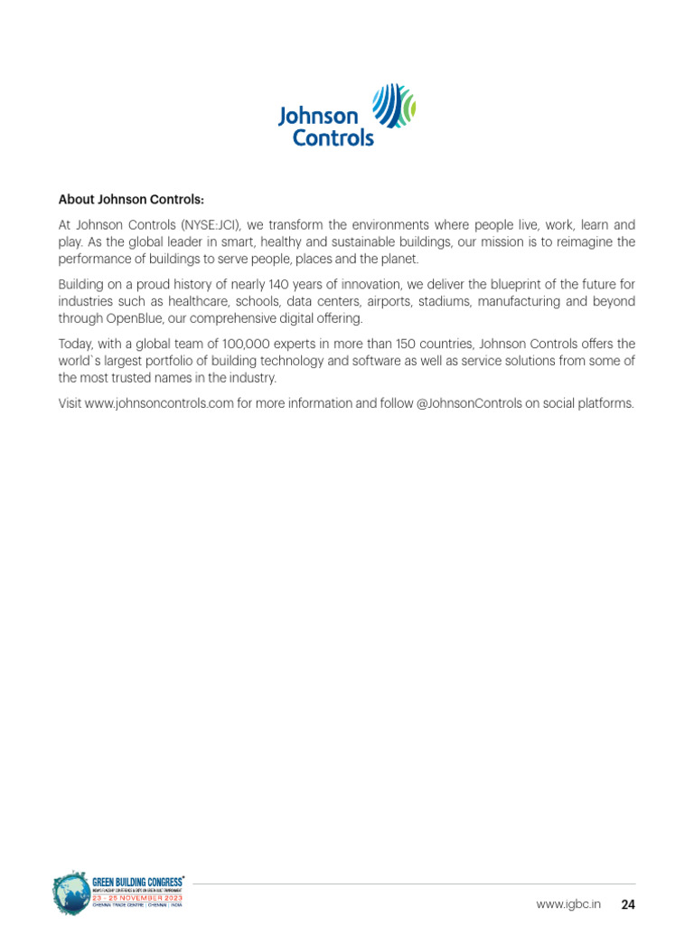 Johnson Controls: Smart Building Solutions | PDF