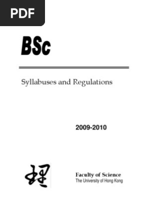 Bsccourse09 10 Pdf Bachelor Of Science Academic Degree