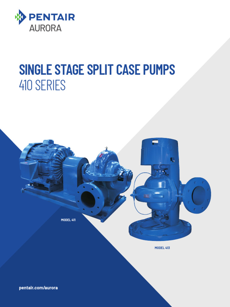 410 Series Single Stage Split Case Pumps BR | PDF | Pump | Bearing ...