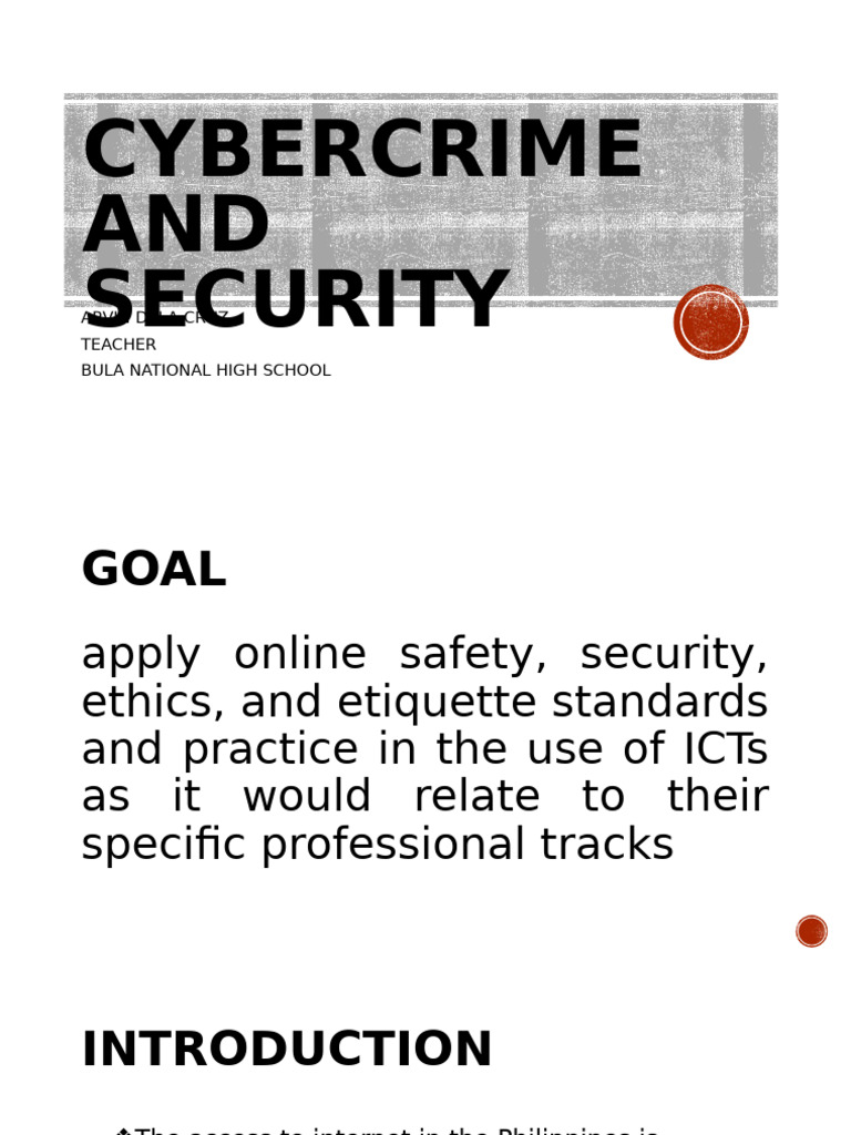 Understanding Cybercrime and Security | PDF | Cybercrime | Computer ...