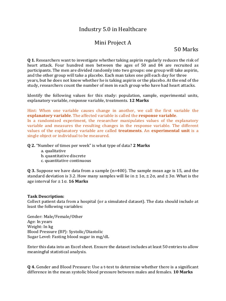 CEP Mini Project A1 | PDF | Statistics | Student's T Test