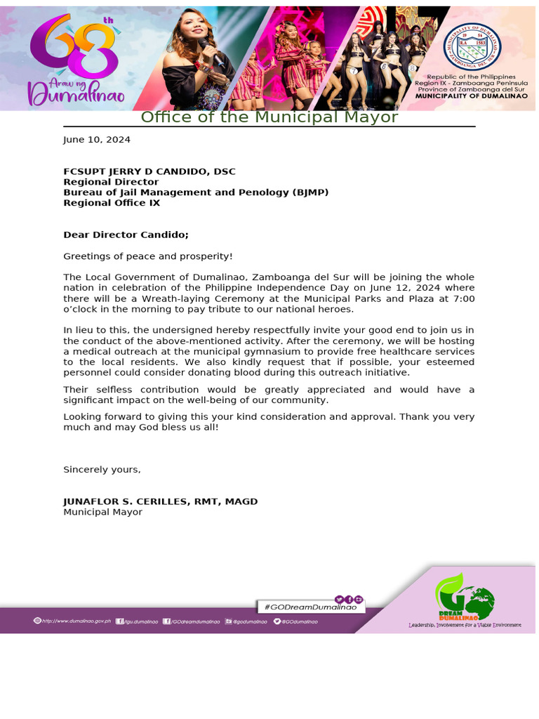 Letter To BJMP | PDF