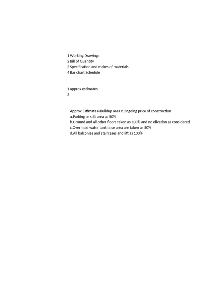 Estimation and Costing in Interior Design | PDF