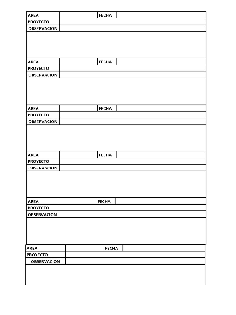Planilla para Notas | PDF