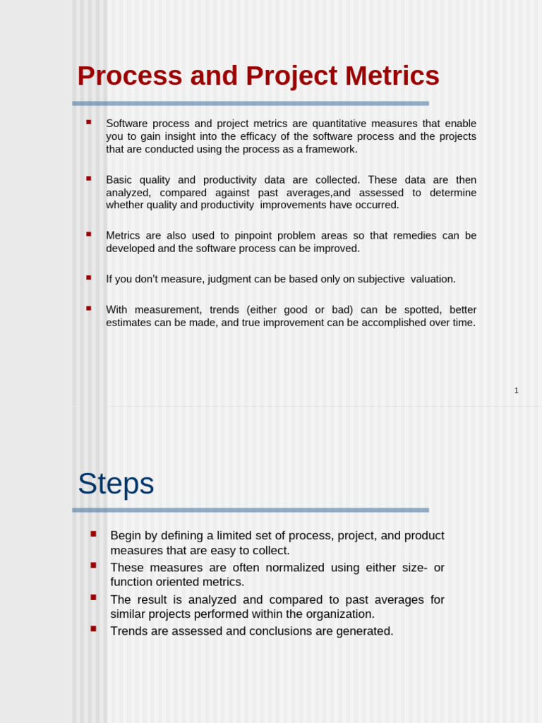 Software Process and Project Metrics | PDF | Performance Indicator ...