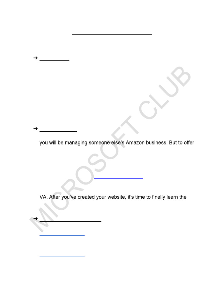 Amazon Virtual Assistant Skills Overview | PDF