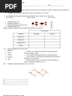 Prueba Diagnostica de Química 1 Medio