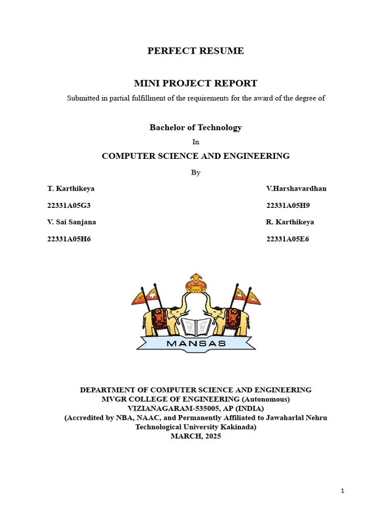 Mini Project-13C - REPORT - r1 | PDF | Linked In | Résumé