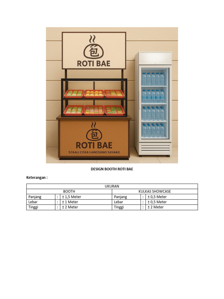 Booth Roti BAE Design Specifications | PDF