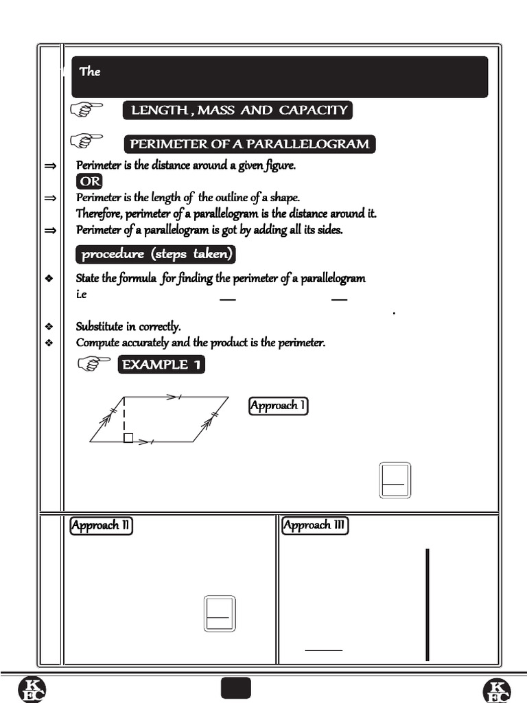 Lesson Notes P6 Term Iii MTC Vol 2 (2021) | PDF | Area | Triangle