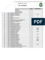 Grade Curricular - Filosofia UECE 2010.1