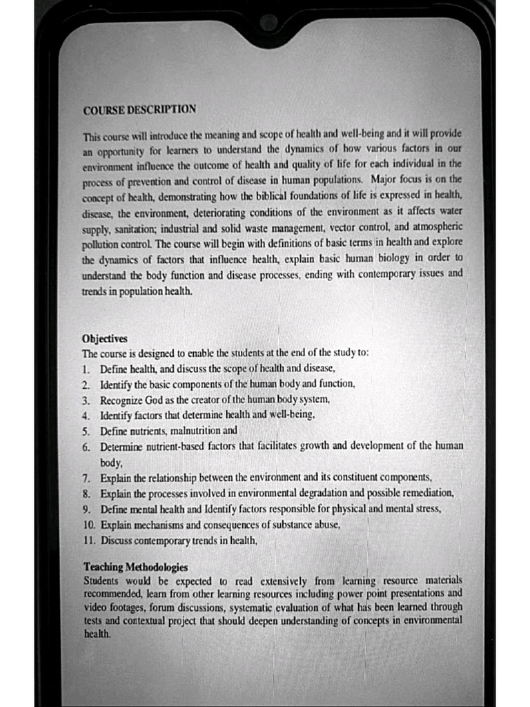 Health Principles Textbook | PDF