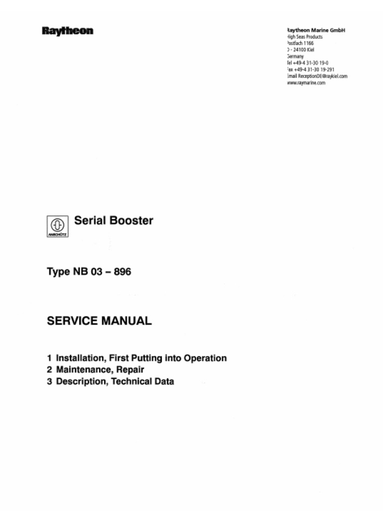 3309 032 E Booster Serial | PDF