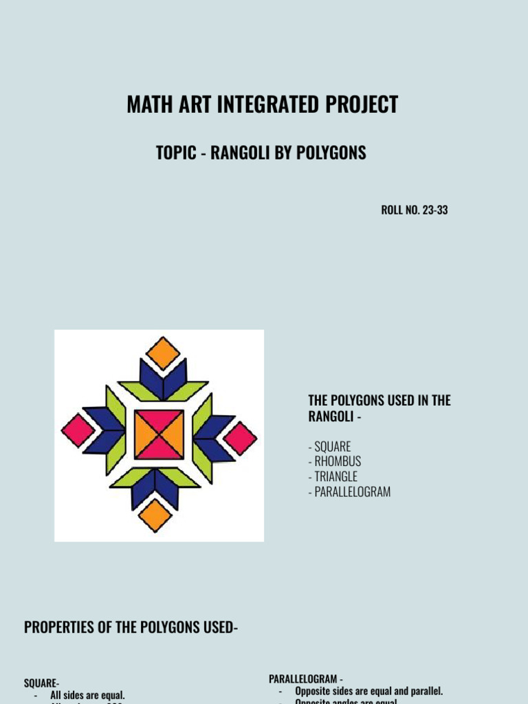 Rangoli Design with Polygons | PDF