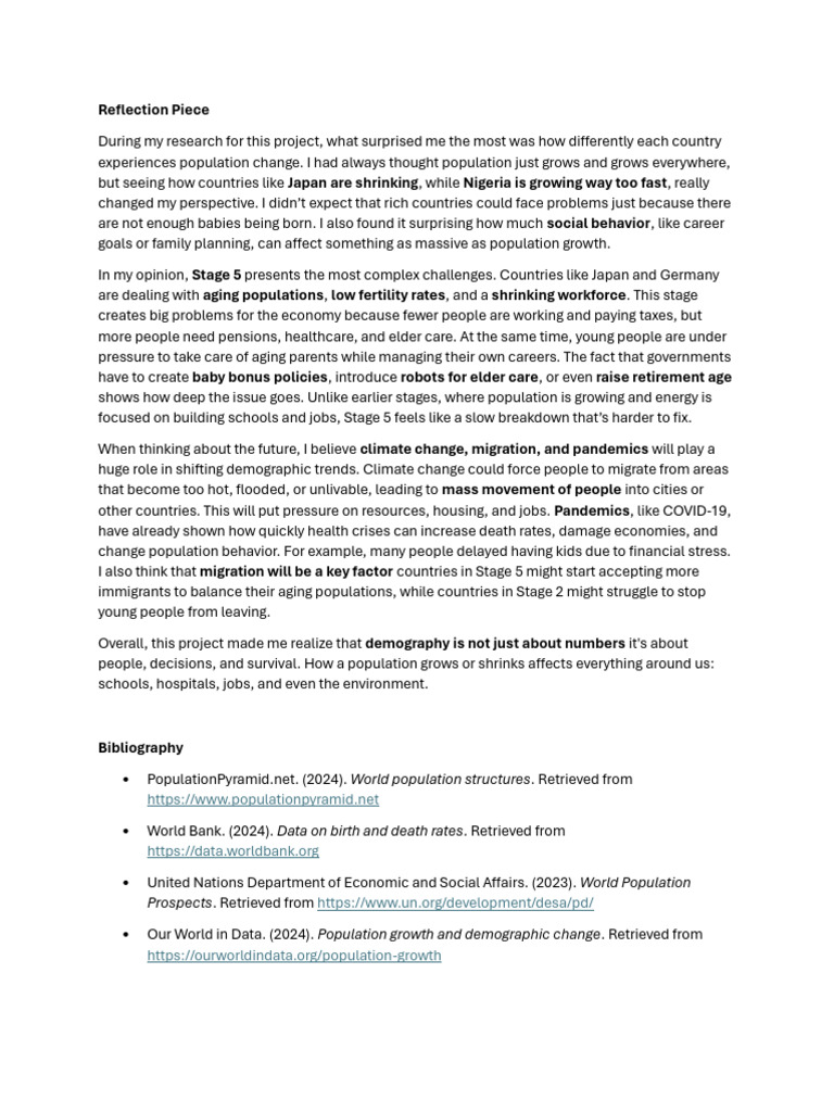 Global Population Dynamics Explained | PDF | Demography | Population Growth