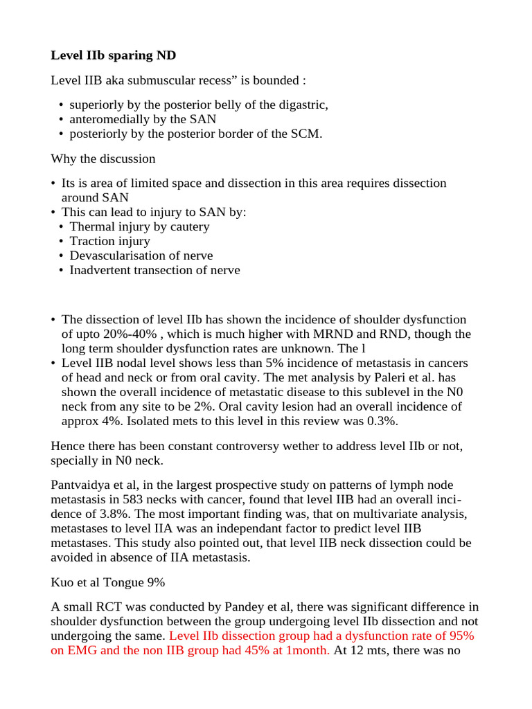 Level IIb Sparing ND 3 | PDF
