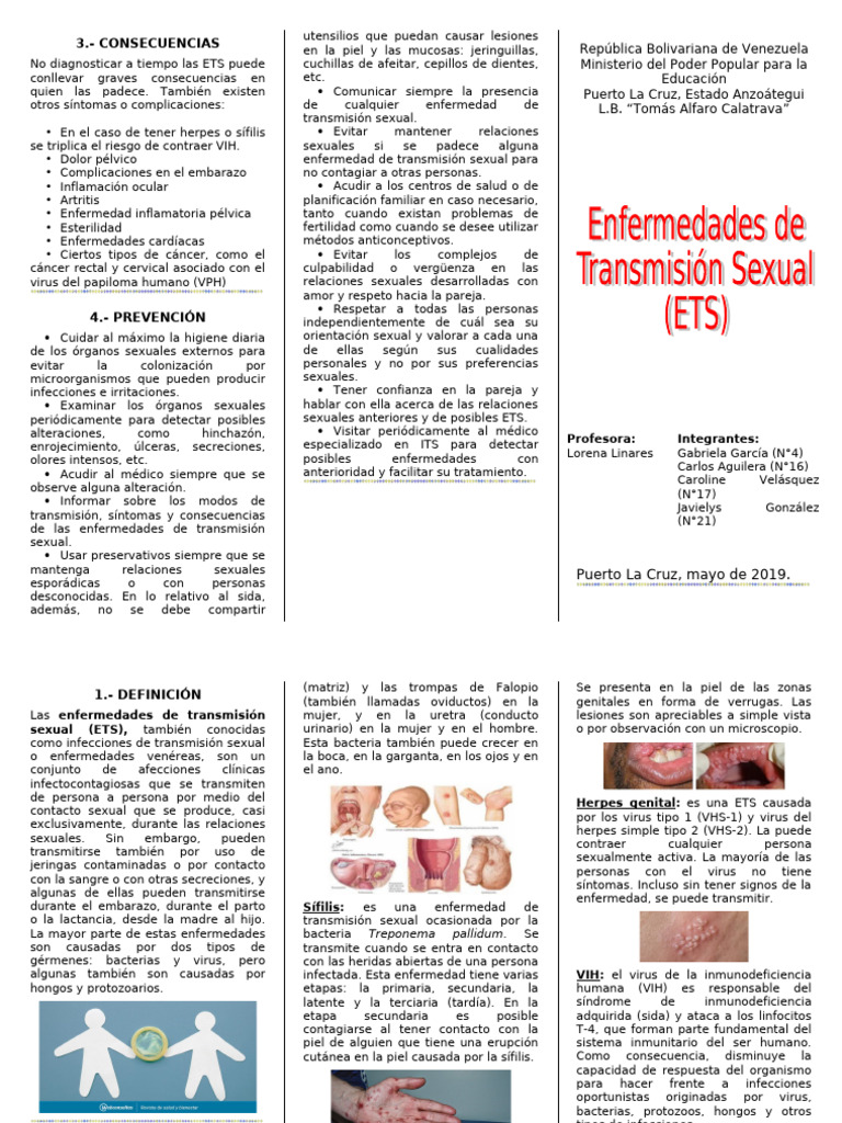 Consecuencias y prevención de ETS | PDF | Infección transmitida ...