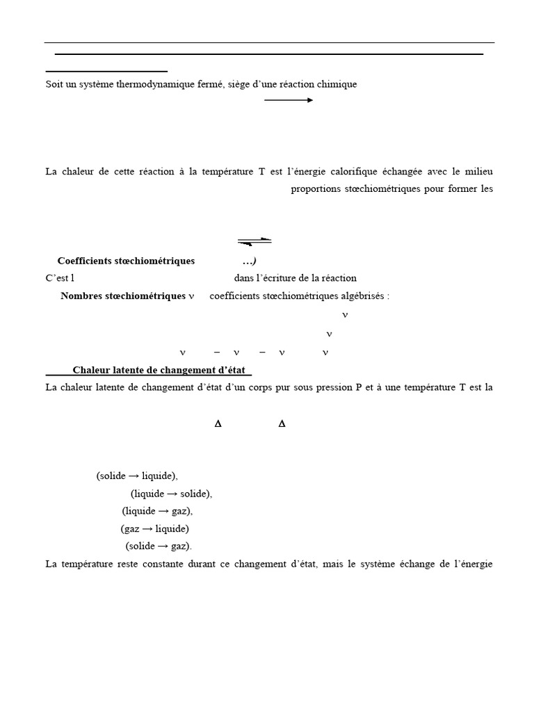 Thermochimie : Principes et Applications | PDF | Enthalpie de ...