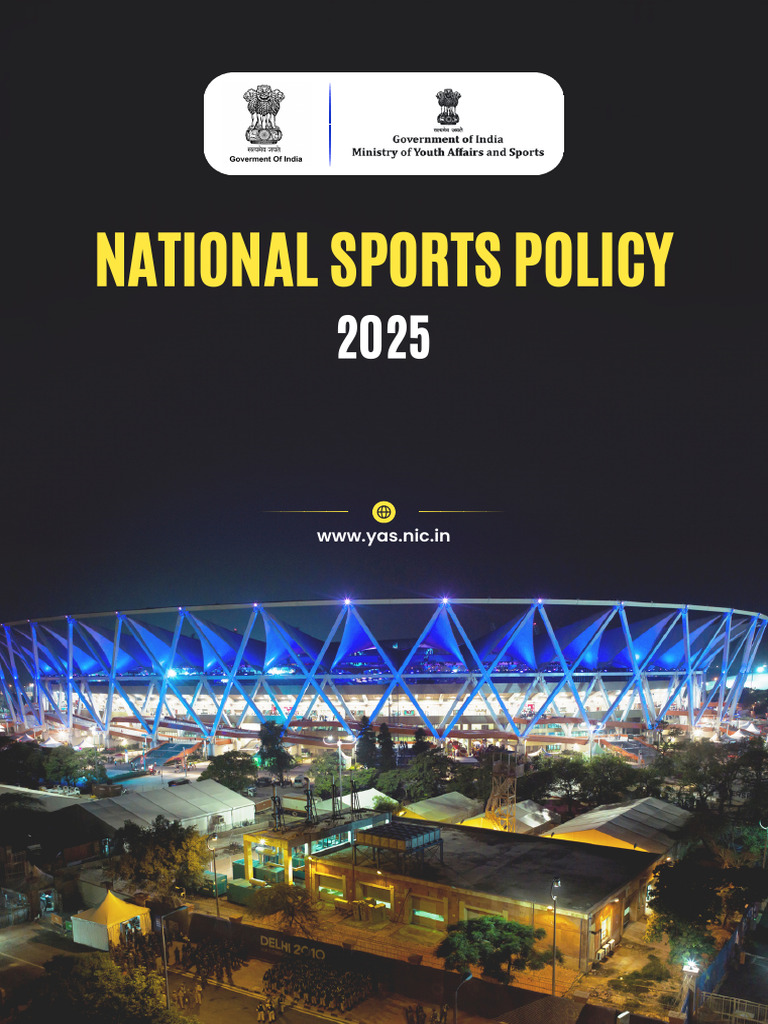 National Sports Policy 2025 Overview | PDF | Governance | Sports