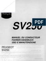 Manuale Peugeot SV 250
