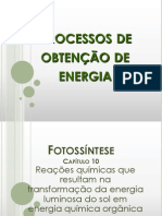 2.1 Processos de obtenção de energia na célula (slides)