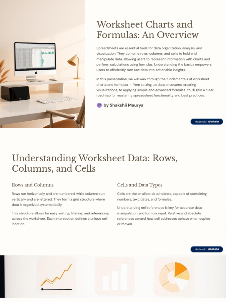 Worksheet Charts and Formulas An Overview | PDF | Spreadsheet ...