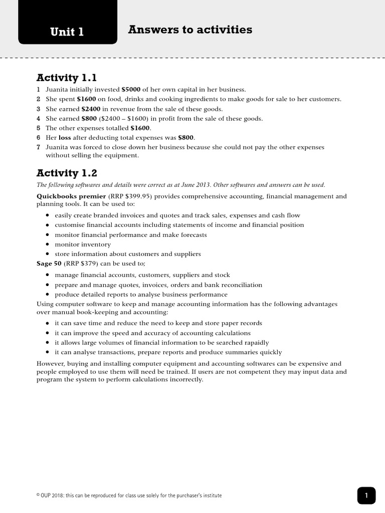 Compelete Accounting For Cambridge IGCSE Students Book Answers For ...