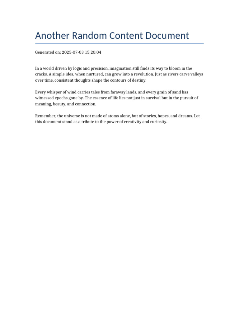 Another Random Content Document | PDF