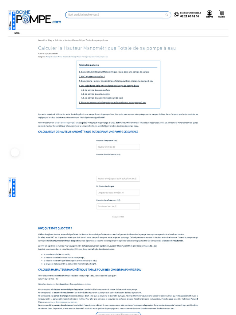 Calcul HMT | PDF