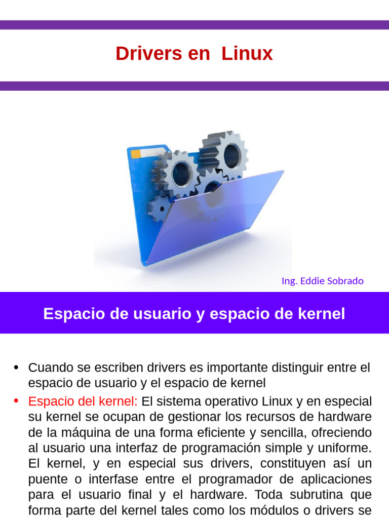 Introducción a Drivers en Linux | PDF | Kernel (sistema operativo ...