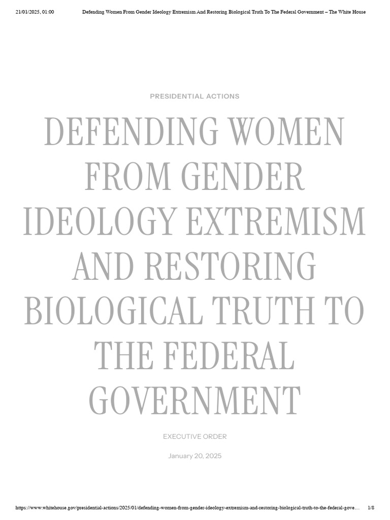 Defending Women From Gender Ideology Extremism and Restoring Biological ...
