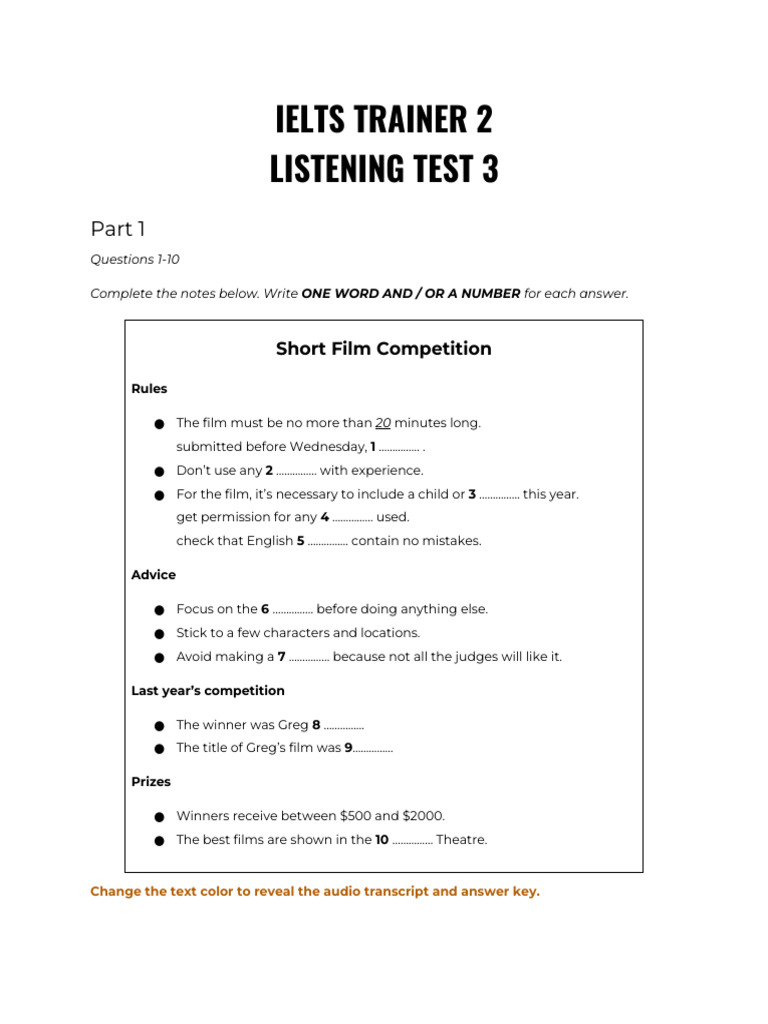IELTS Trainer 2 - Test 3 | PDF | Weightlessness | International Space ...