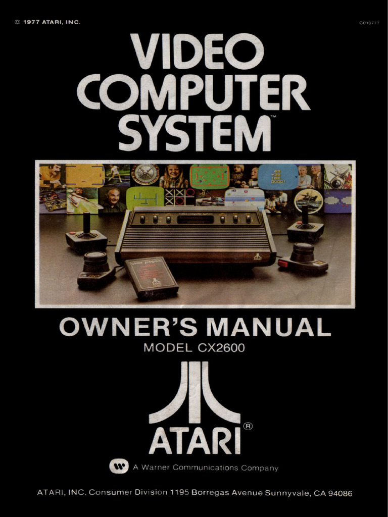 Atari 1977 Owner' S Manual - 200dpi | PDF