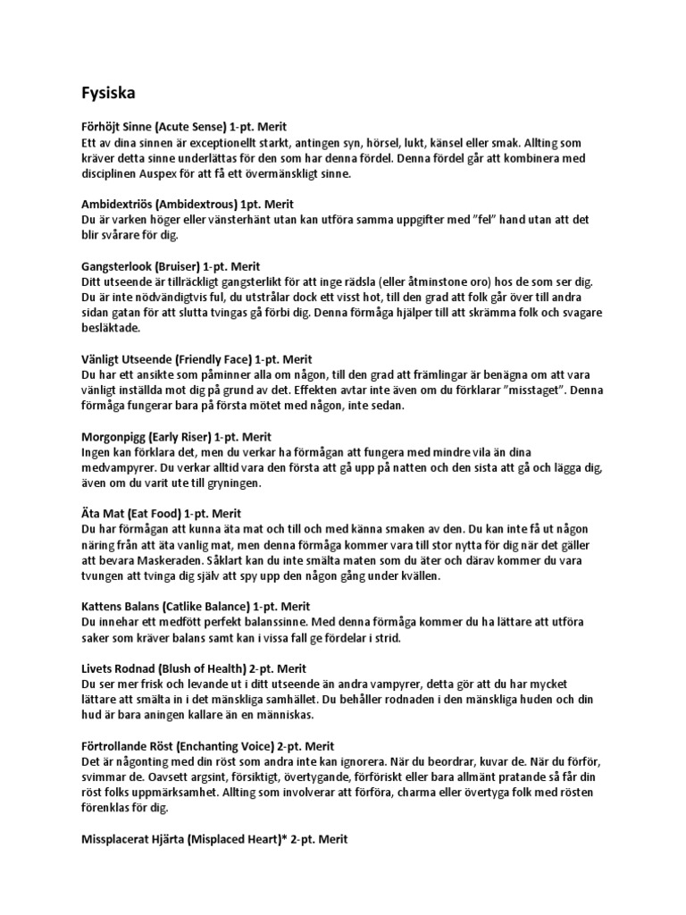 Fördelar & Nackdelar | PDF