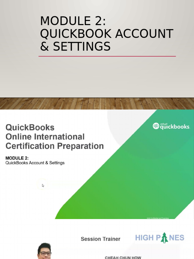 Intuit Quickbooks Online Module 2 | PDF