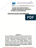 Estatuto Da Associação Dos Moradores e Trabalhadores Rurais Do Conjunto Vitoria e Adjacencias