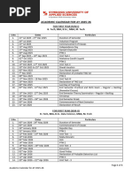 BPUT Academic Calander 2025-26 | PDF | Educational Stages | Higher ...